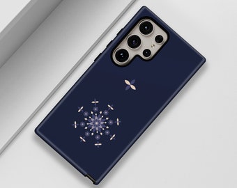 Coque Samsung carrelée d'Asie centrale : protection de téléphone double couche durable