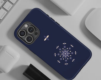 Coque pour iPhone à carreaux d'Asie centrale : design culturel durable