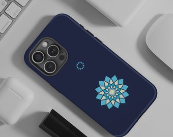 Coque pour iPhone à motif symétrique : design d'Asie centrale