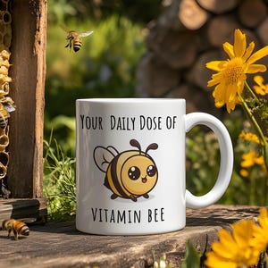 Handmade Bee Coffee Mug: Adorable Ceramic Tea Cup