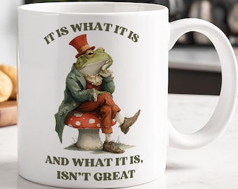 Sarcastic Frog Coffee Mug | Ceramic Mug 11oz 15oz