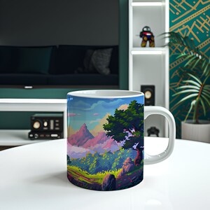 Pixel Art Coffee Mug, Retro Video Game Style - Fun Gamer Gift, Ceramic Mug