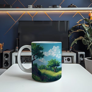 Pixel Art Coffee Mug, Retro Video Game Style - Fun Gamer Gift, Ceramic Mug