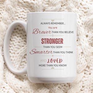 Positive Message Ceramic Coffee Mug: Motivational Gift (11oz, 15oz)