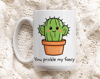 Cactus Coffee Mug: Whimsical Plant Lover Gift, Ceramic Mug