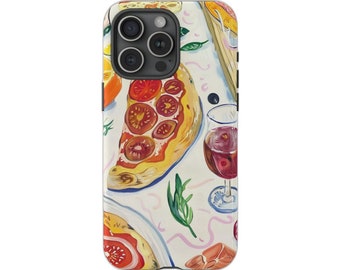 Coque de portable Dolce Vita Pizza Summer Food, parfaite pour iPhone 15, 14, 13, 12 et Samsung Galaxy ou Google Pixel