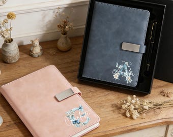 Personalized A5 Custom Sheepskin Leather Notebook – Business Gift, Clasp Closure, Premium Soft Cover