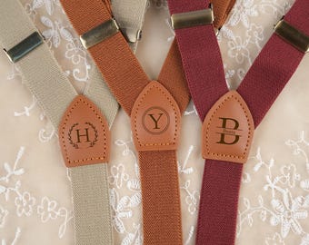 Personalized Groomsman Leather Suspenders,Custom Leather Suspenders,Groomsman Gift,Suspenders for Men,Wedding Men Suspenders,Best Men Gifts