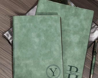 Personalized Engraved Leather Journal With Clasp, Custom Leather Notebook, Custom Diary for Women, Gift for Mom and Dad