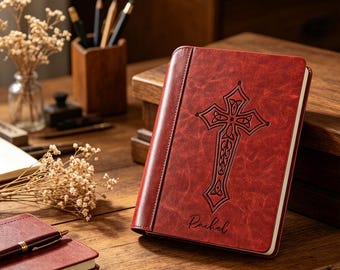 Personalized A5 Hardcover PU Leather Journal Lined Daily Notebook Diary & Sketchbook