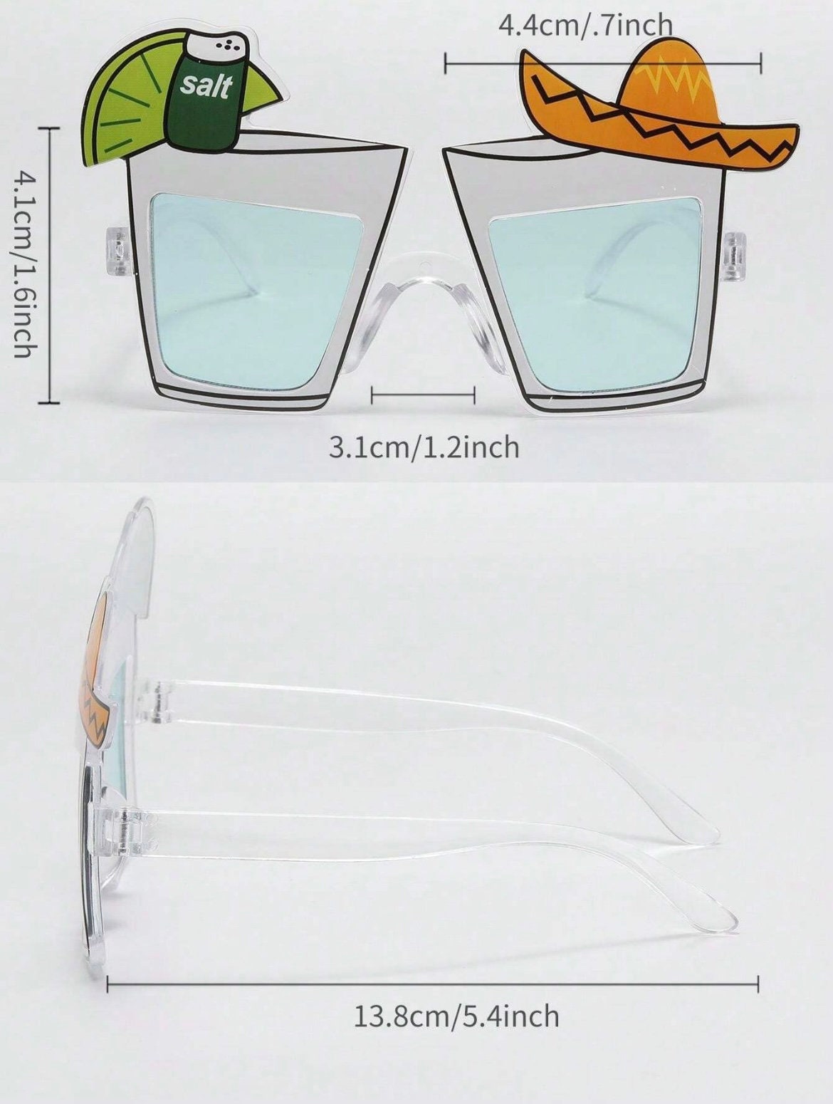 Sunflower Sunglasses Hawaiian Beach Costume Accessory