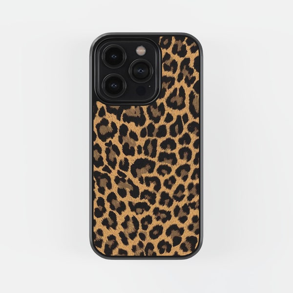 Coque SAFARI LEOPARD pour Iphone et Samsung | Pour étui iPhone 15+, étui iPhone 13 Pro, iPhone 12, style léopard, étui élégant, cadeau