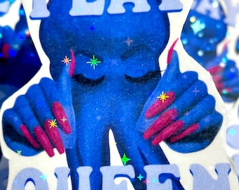 Flay Queen MINDFLAYER BG3 meme sticker