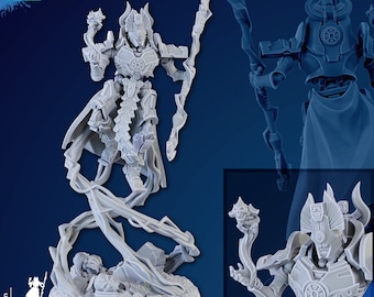 4x Undying Lord by Ghamak Sci-Fi - Robot Legion - Undead Robots - Grim Dark Lord Crypt Tech - Tabletop, DND RPG