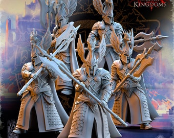 10x Silvermoor Elves Searing Bird Guardians - AOS Sigmar Old World - High Elves High Elves - Halbards Ax Phoenix - Tabletop DnD RPG