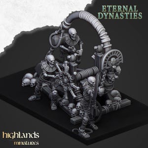 1x Eternal Dynasties Skeleton Ancient Catapult by Highland Miniatures Fantasy - Sigmar - Old World - Screaming Skull - Tabletop DnD