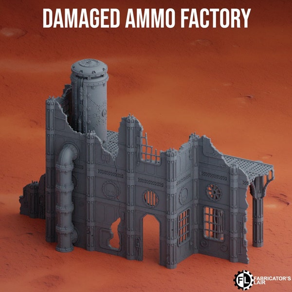2x Ruin Medium Machinery Factory Farbrik Scenery for Warhammer 40k 40000 Horus Heresy Gelände Terrain Ruin Space Marine #1