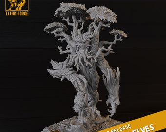 1x Sylvan Elves Treefather by Titan Forge Fantasy - Sigmar - Old Hammer - Waldelfen - Wood -  Treelord Treeman Ancient - Tabletop DnD RPG