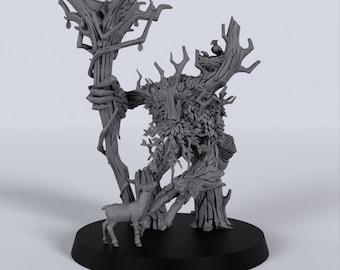 1x Sylvan Elves Thicket Shepherd by Titan Forge Fantasy - Sigmar - Old Hammer - Waldelfen - Wood -  Treeman Dryad - Tabletop DnD RPG