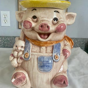 Pig Cookie Jar - Etsy