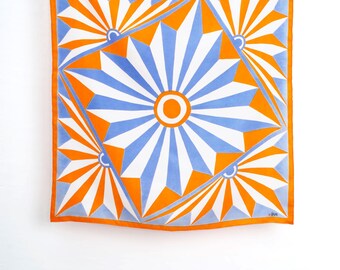 Solstice, 35 x 35, 100 Percent Silk, Hand Rolled, Vera Scarf