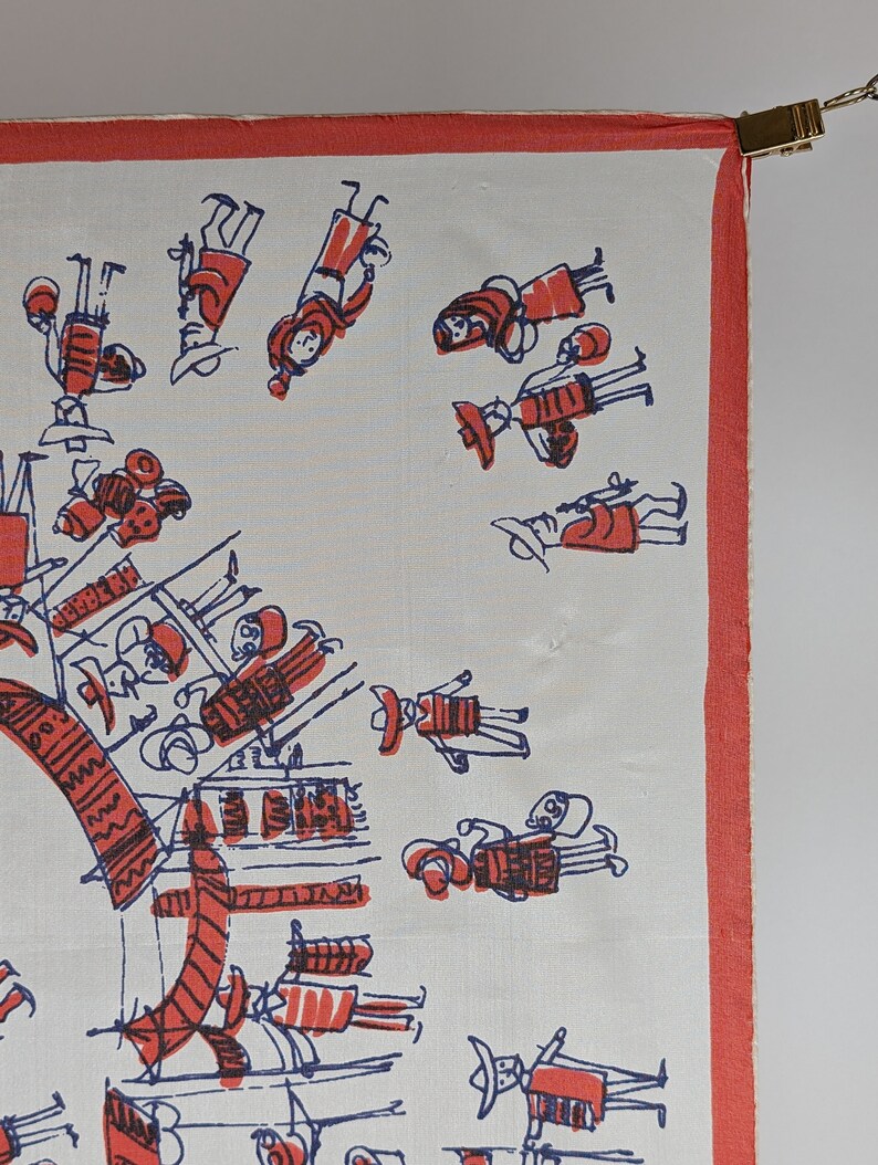 Vintage Scarf by Vera Neumann, 100 Percent Silk, Made in USA