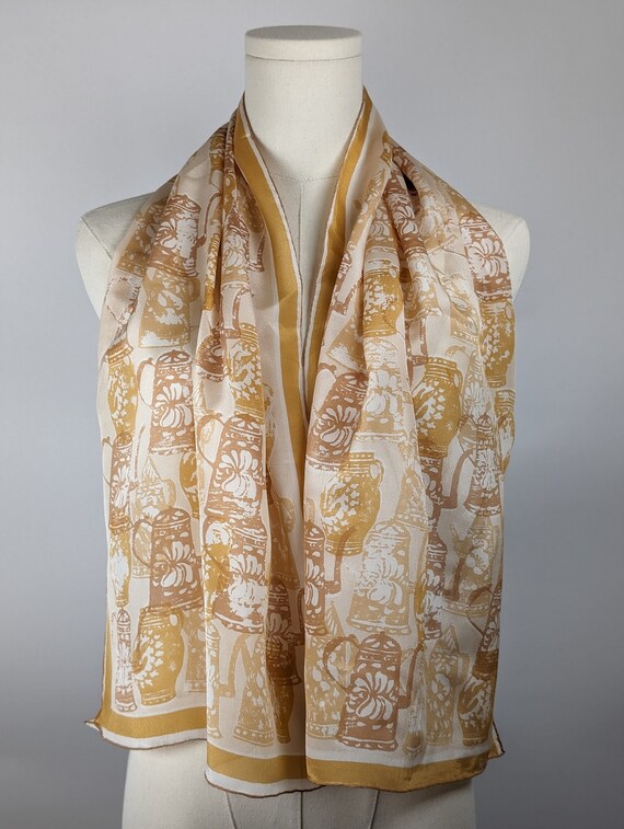 Vintage Sheer Scarf by Vera Neumann, Pure Silk, H… - image 2