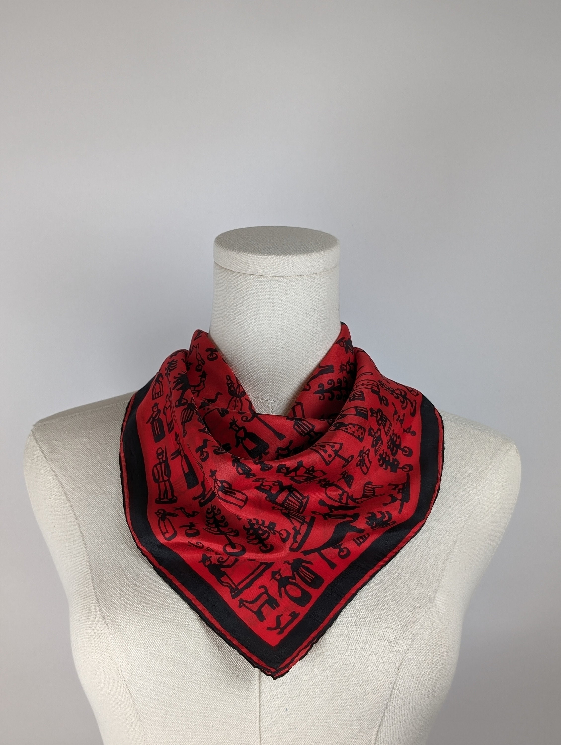 VETEMENTS デムナ期 MONOGRAM SILK SCARF VETEMENTS デムナ期 MONOGRAM SILK SCARF