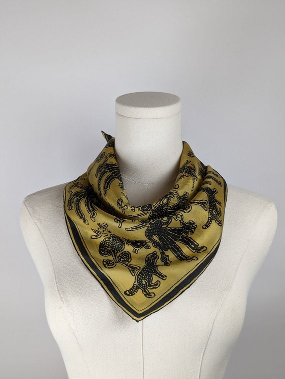 Vintage Scarf by Vera Neumann, 100 Percent Silk, H