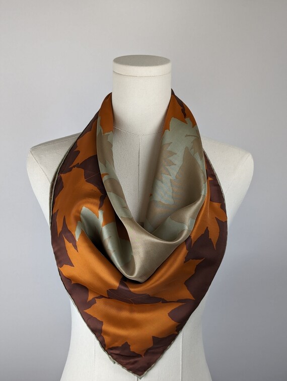 Vintage Scarf by Vera Neumann, Silk, Rayon, Made … - image 2