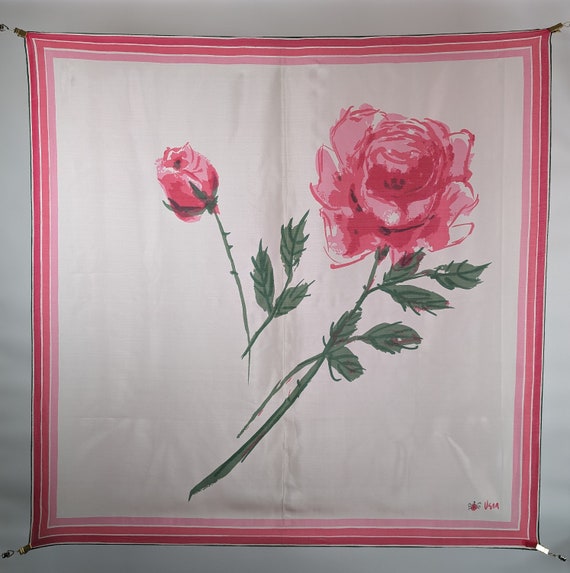 Vintage Scarf by Vera Neumann, 100 Percent Silk, … - image 3