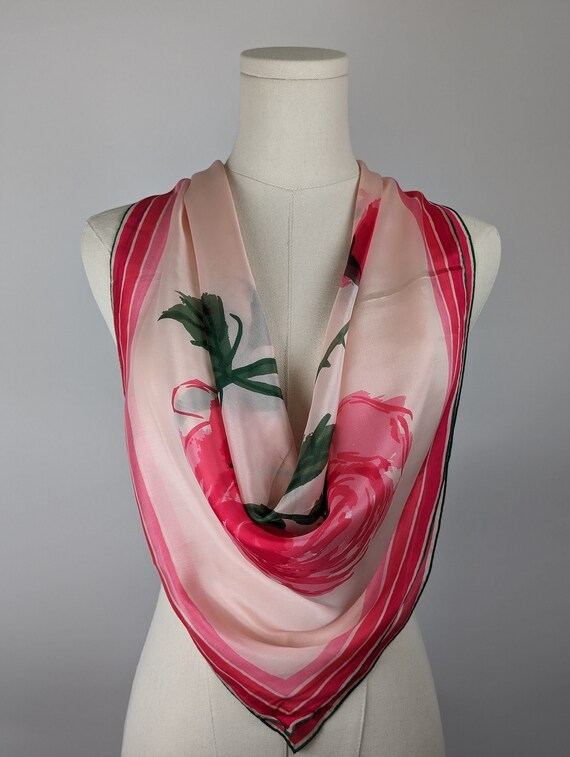 Vintage Scarf by Vera Neumann, 100 Percent Silk, … - image 1