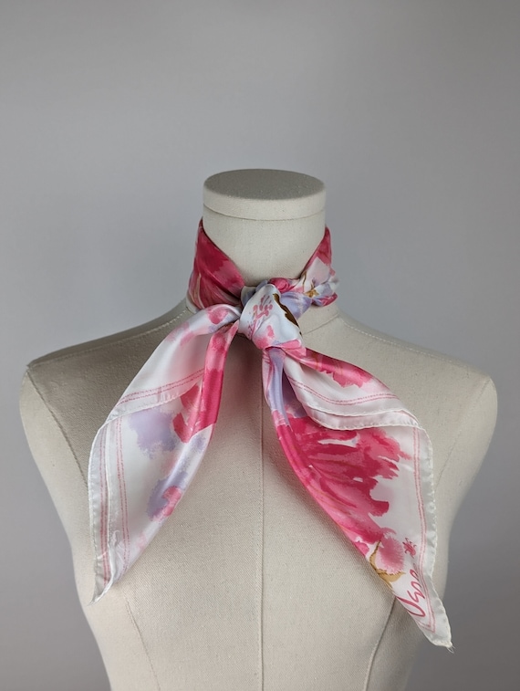 Vintage Scarf by Vera Neumann, Acetate, Made in J… - image 1