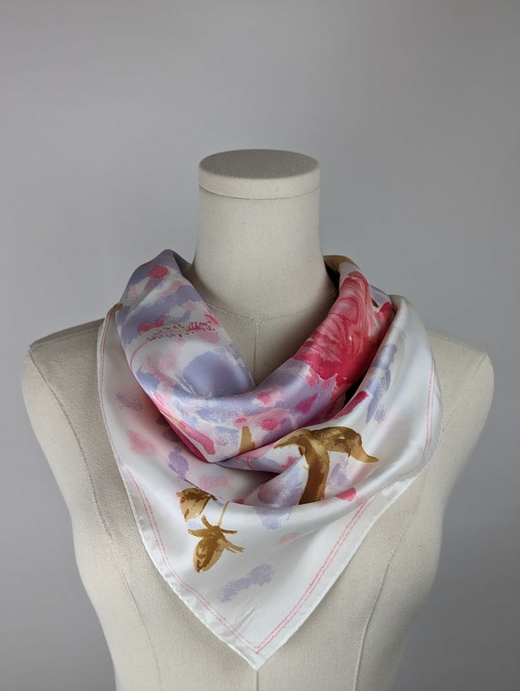 Vintage Scarf by Vera Neumann, Acetate, Made in J… - image 2