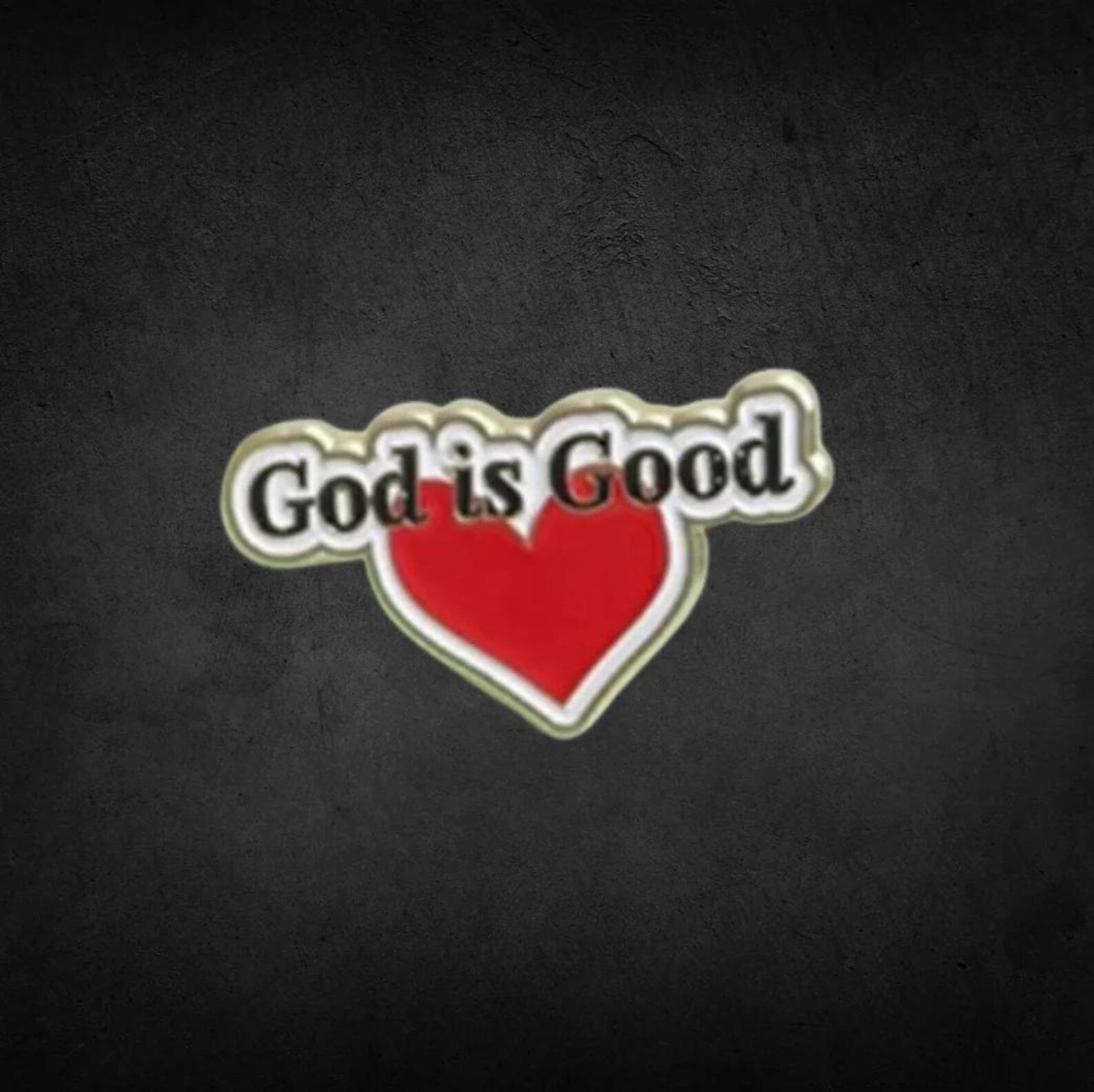 God Is Good Lapel Pin Heart Lapel Pin Faith Lapel Pin Inspirational