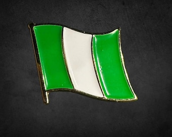 Nigerian Flag Lapel Pin - National Pride Pin, Unity Lapel Pin, National Flag Lapel Pin, Spirit Lapel Pin, Patriotic Pin, Cultural Lapel Pin
