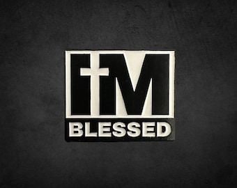 I’m Blessed Lapel Pin - Holy Cross Pin, Religious Lapel Pin, Church Lapel Pin, Christian Cross Pin, Spiritual Lapel Pin, Christian Accessory