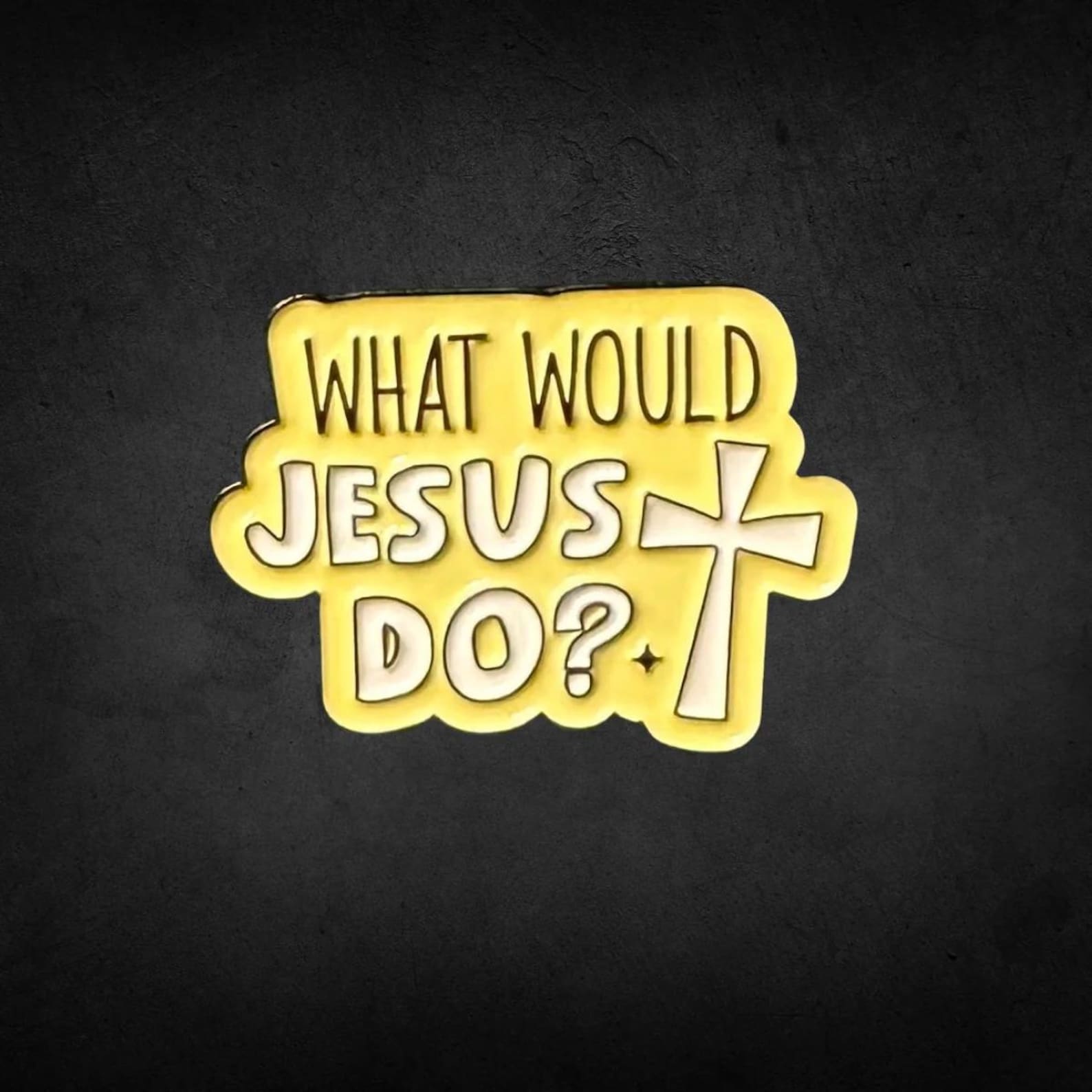 What Would Jesus Do Lapel Pin - Classic Jesus Pin, Christian Cheerful ...
