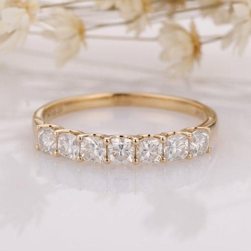 Half Eternity Antique Ring Etsy UK