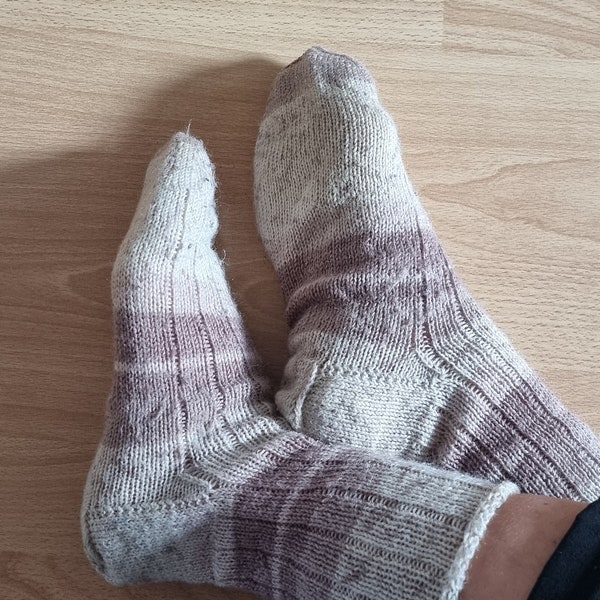 Worn winter socks
