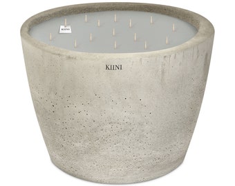 KIINI Beton Handgemaakte kaars sojawas exclusief modern design cadeauhuis en decor XXL Grijs