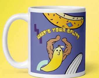 Taza divertida de culturismo con plátano: regalo para los amantes del gimnasio