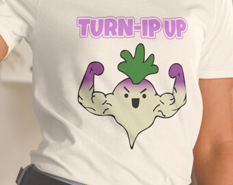 Camiseta de culturismo de nabo: divertida camiseta vegana para entrenar en el gimnasio