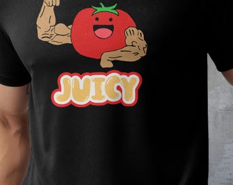 Camiseta divertida de gimnasio con tomate musculoso: regalo de culturismo para levantadores de pesas