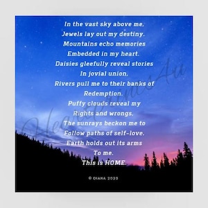 3 Gedicht-Bundle | Digitale Poesie Karte - herzliche Karte zum ausdrucken für Liebe, Hoffnung, Heilung & Trauer - Instant Download