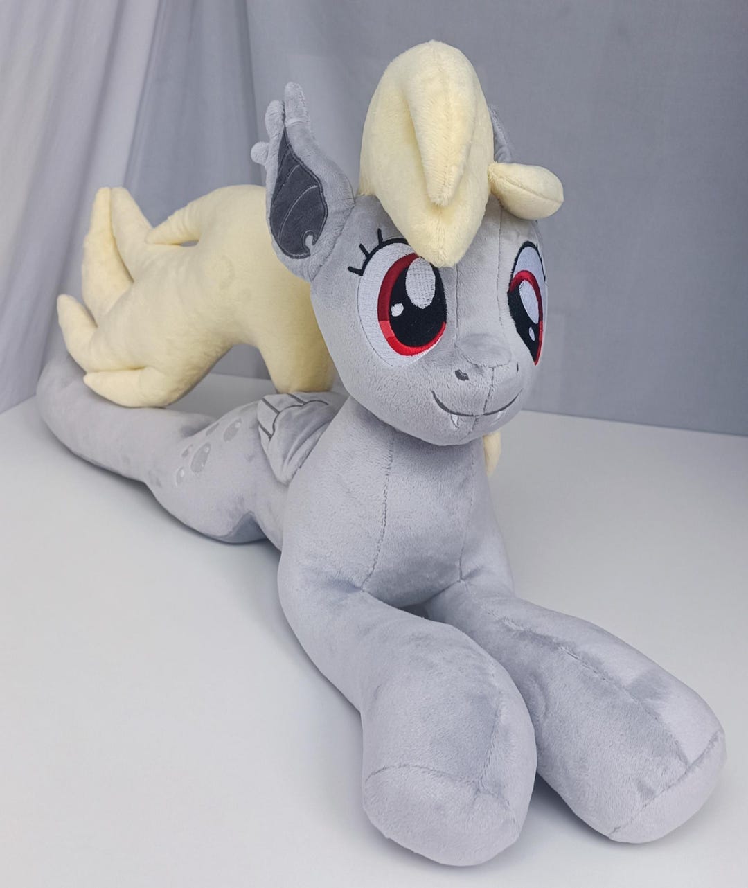 Derpy Bat Pony Plush Toy, Large Handmade My Little Pony Plushie 26.4 ...