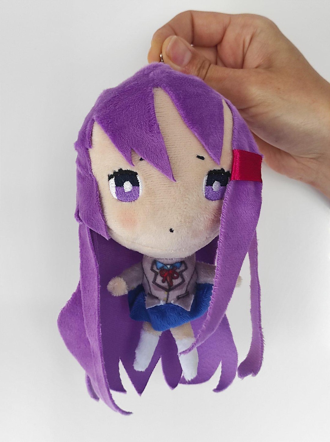 yuri　マスコット用　ポーズ用 Yuri DDLC Plush Keychain - Etsy