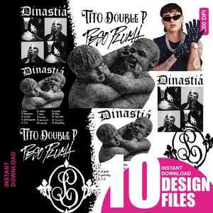 Peso Pluma Dinastia Cartel PNG, Tito Double P Design Shirt Unisex, Cricut Print File, Sublimation Art (Instant Download)