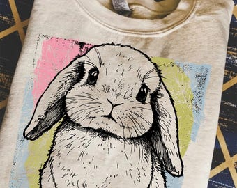Joyeuses Pâques PNG, conception de noeud de lapin, impression écran coquette d'oeufs, sublimation tendance BCBG, téléchargement numérique de printemps PNG