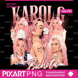 Karol G Tropicoqueta SVG PNG, Mañana Será Bonito digitale download, La Bichota Cricut-bestand, Latina Foreva shirtontwerp voor sublimatie